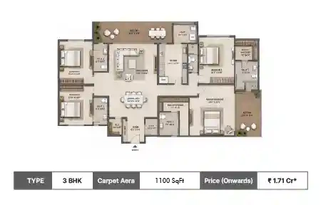 3 BHK  SqFt